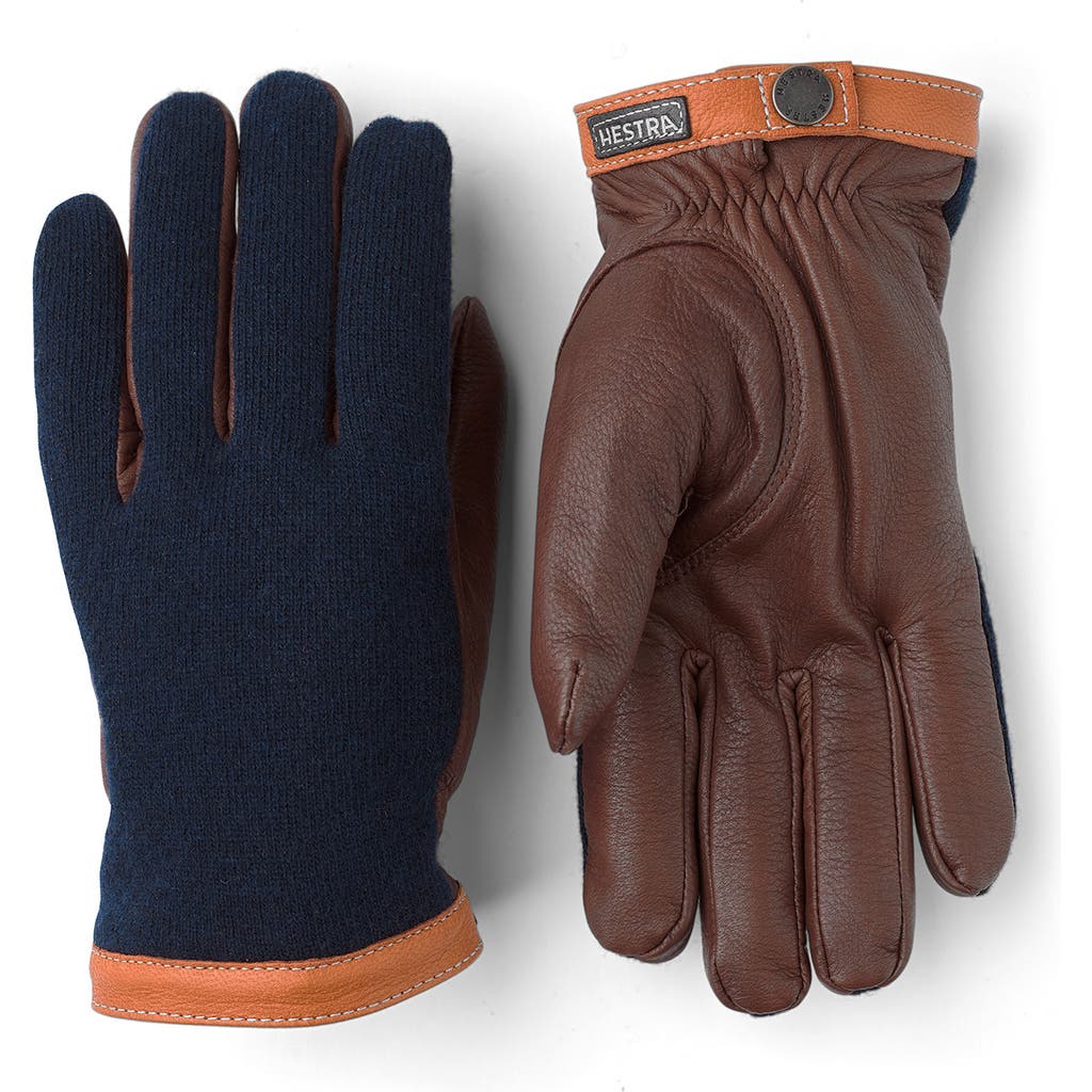 Hestra Deerskin & Merino Wool Gloves In Multi