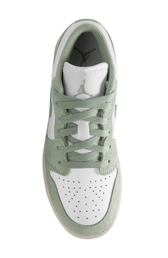 Shop Jordan Air  1 Low Sneaker In White/ Seafoam/ Sail