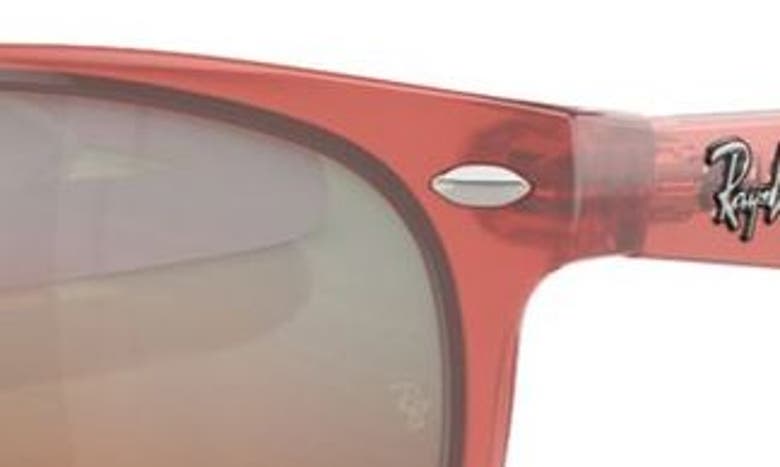 Ray Ban Ray-ban Kids' Junior Wayfarer 47mm Gradient Square Sunglasses In Opal Red