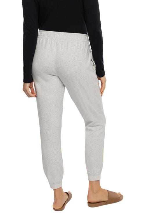 Travismathew Cloud Drawstring Fleece Joggers In Heather Light Grey