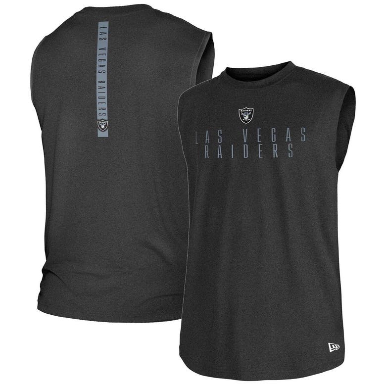 NEW ERA NEW ERA BLACK LAS VEGAS RAIDERS TEAM MUSCLE TANK TOP