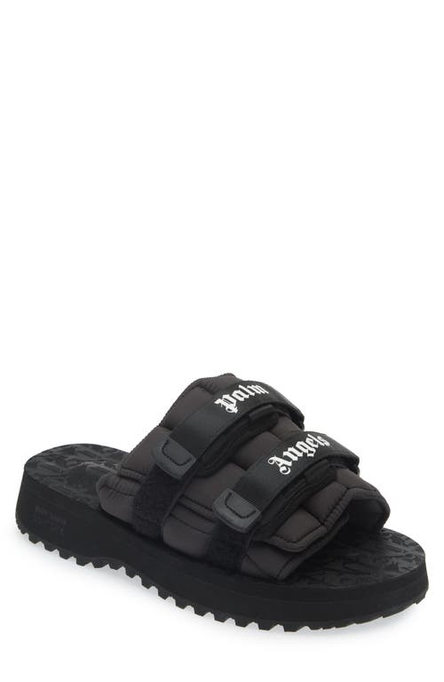 Shop Palm Angels X Suicoke Moto Slide Sandal In Black No Color