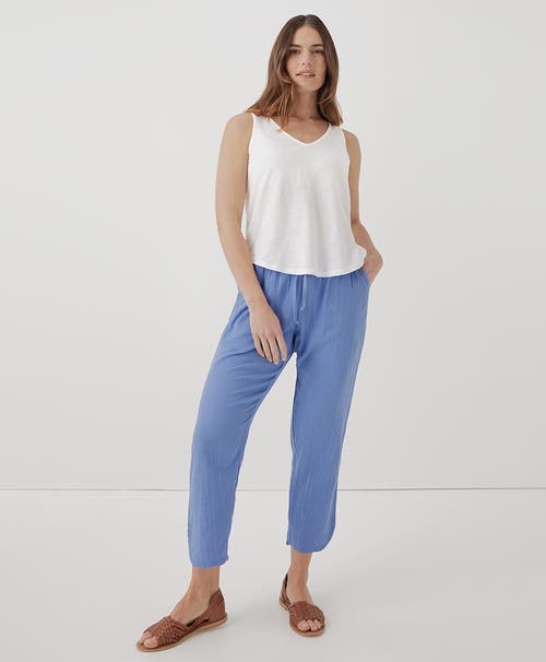 Pact Organic Featherweight Slub Reversible Tank In White