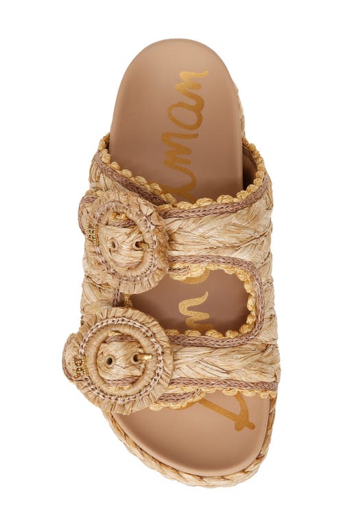 Sam Edelman Reina Braided Platform Sandal Beechwood Multi Raffia In Beechwood Multi
