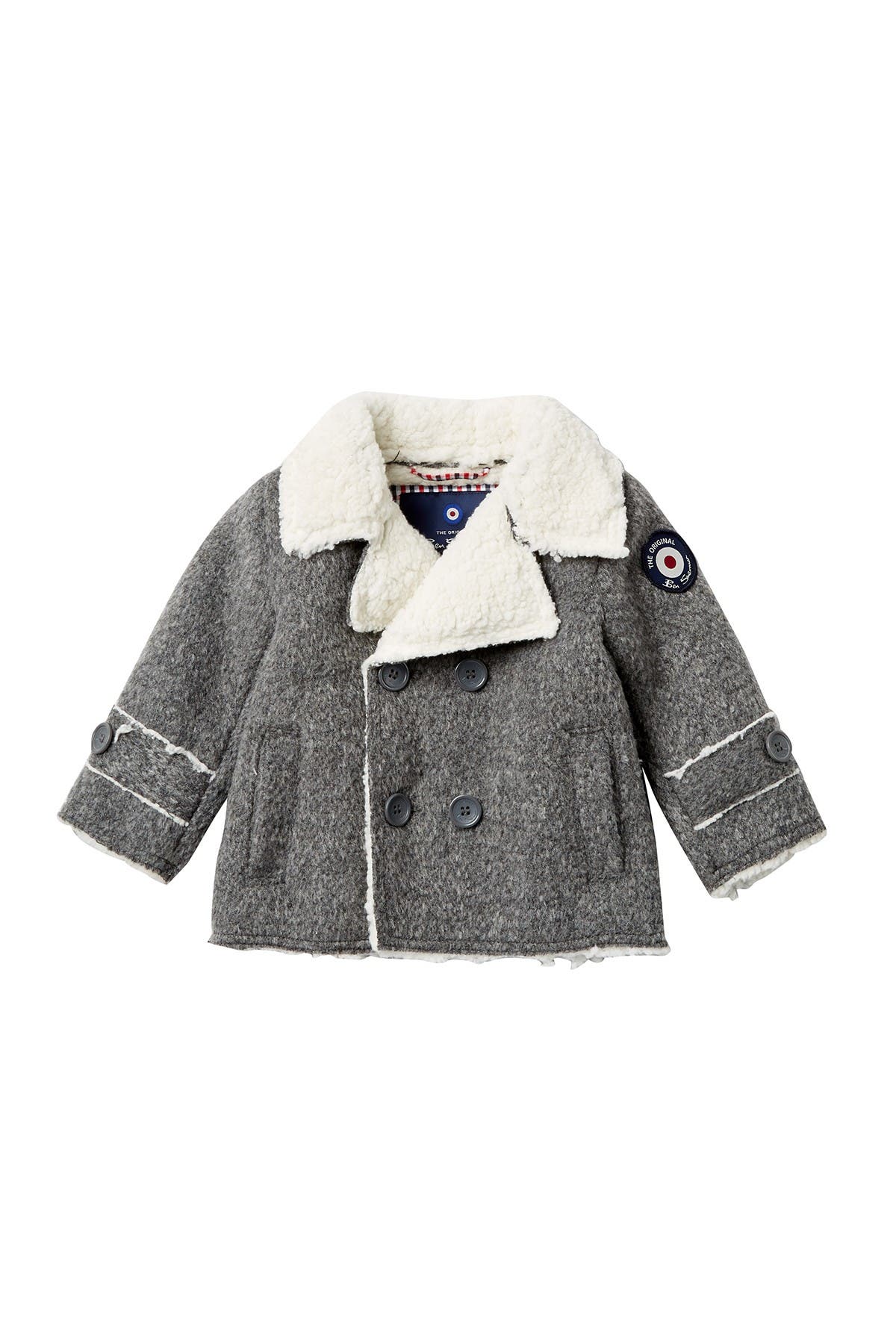 baby boy shearling coat