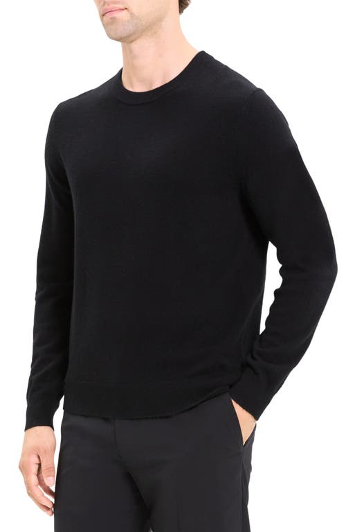 Theory Mens Maden Textured Relaxed-fit Wool Jumper Charcoal Melange In Black