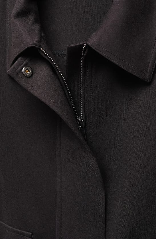 Shop Mango Zip Vest In Black