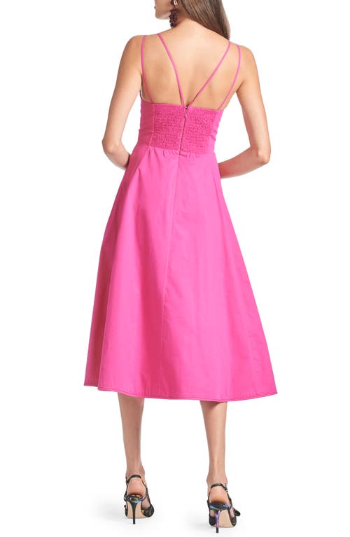 Shop Sachin & Babi Jacinta Fit & Flare Midi Dress In Cerise