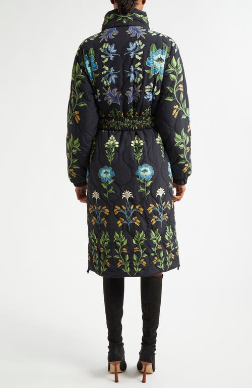 Shop Farm Rio Winter Garden Reversible Puffer Coat In Winter Garden Mix