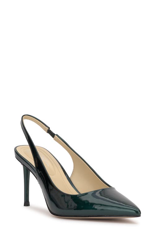 Jessica Simpson Souli Slingback Pointed Toe Pump In Dark Teal