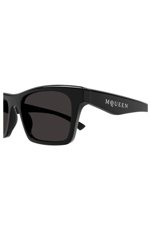 Shop Alexander Mcqueen 53mm Square Sunglasses In Black