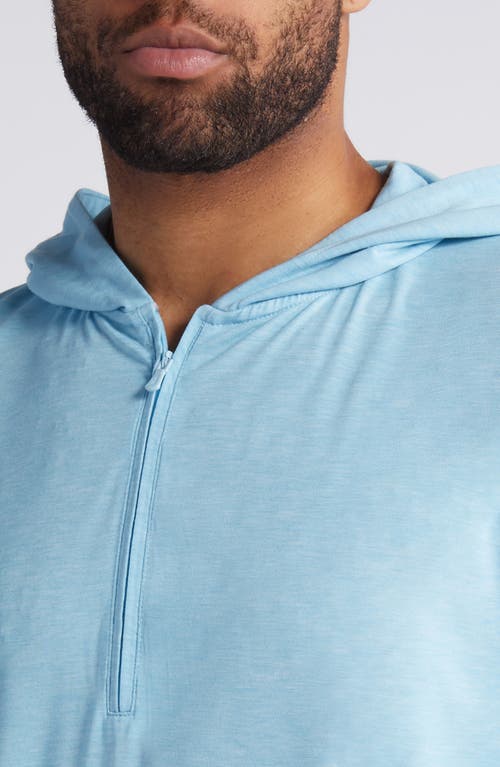 Shop Johnnie-o Nicklaus Performance Quarter Zip Hoodie In Permafrost