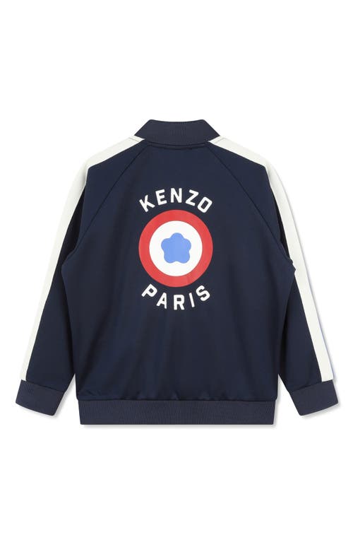 Shop Kenzo Kids' Boke Logo Track Jacket In Navy