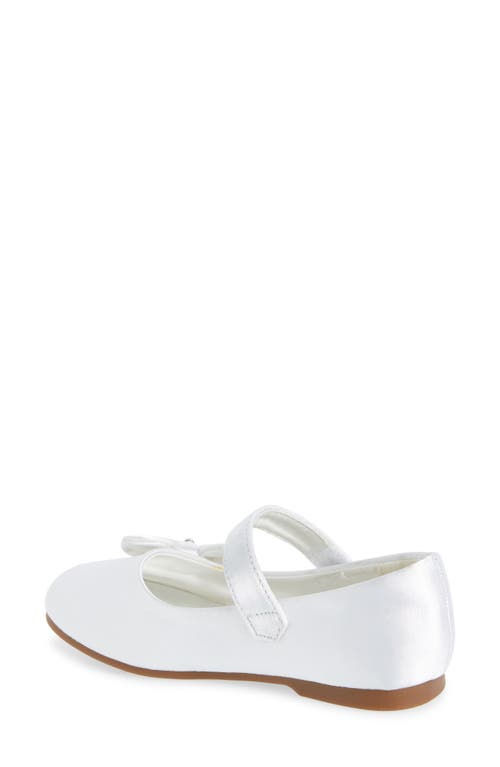 Shop Dream Pairs Kids' Angel Crystal Bow Mary Jane In White/satin