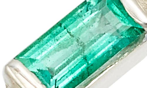 Shop Anzie Cleo Emerald & Turquoise Ring In Silver/green/blue