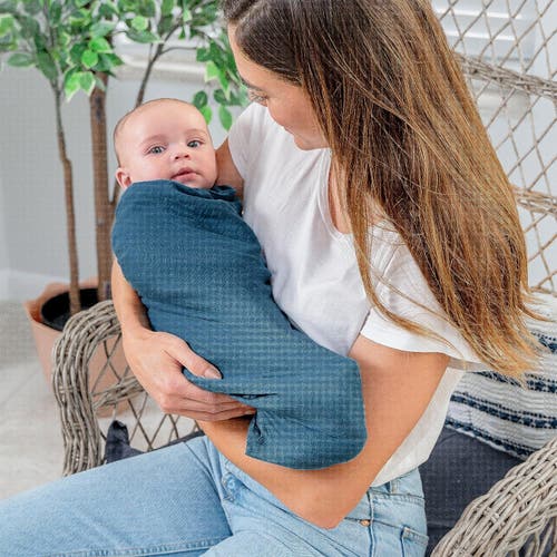 Comfy Cubs Muslin Swaddle Blanket, 1 Pack In Neptune