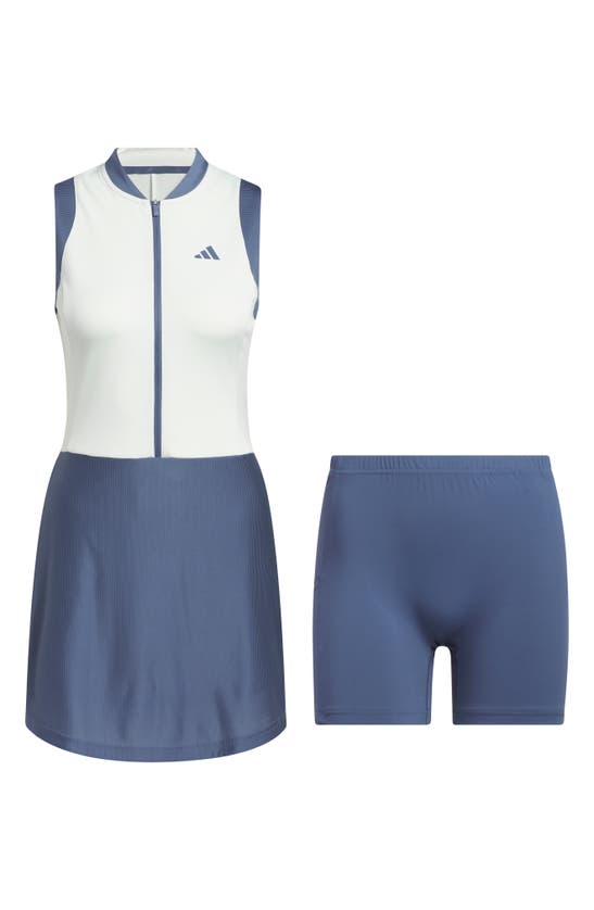 Shop Adidas Golf Ultimate 365 Aeroready Sleeveless Golf Dress & Undershorts Set In Crystal Jade
