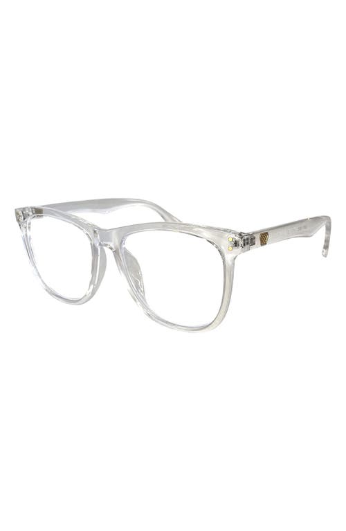 Mesa 56mm Round Blue Light Filtering Glasses in Clear