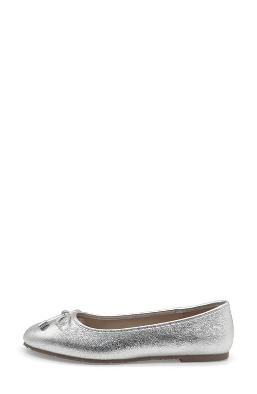 Reaction Kenneth Cole Elstree Ballet Flat In Silver