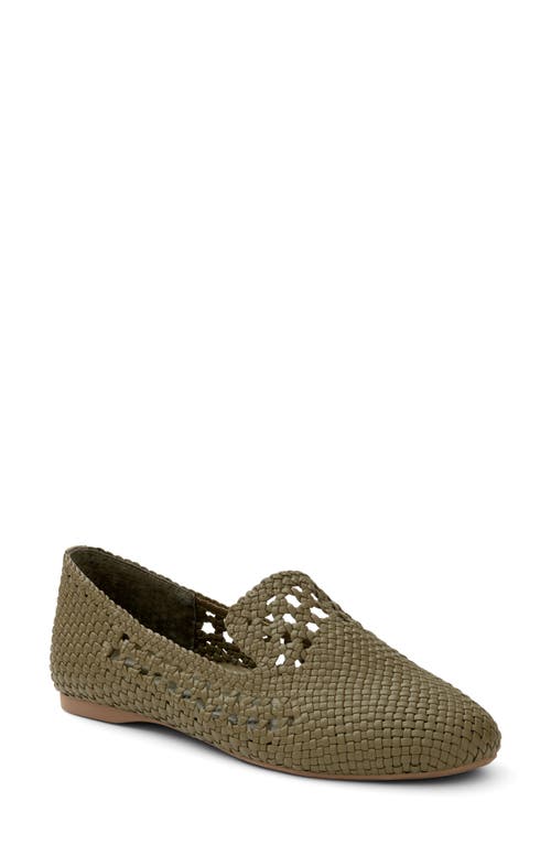 Birdies Starling Woven Flat in Olive Woven 