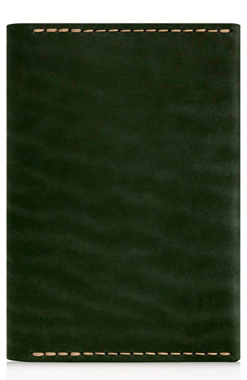 Ezra Arthur Leather Passport Wallet in Green