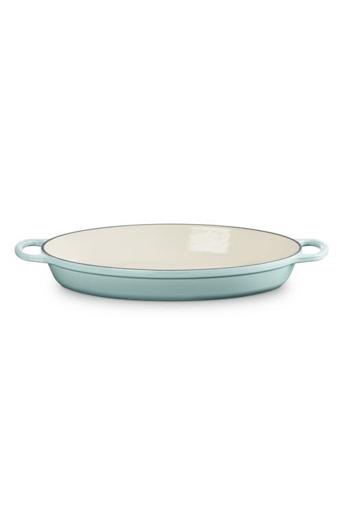 Le Creuset Signature 3 Quart Enameled Cast Iron Oval Baker In Sea Salt