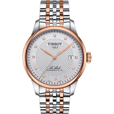 Tissot Le Locle Powermatic 80 Diamond Bracelet Watch,