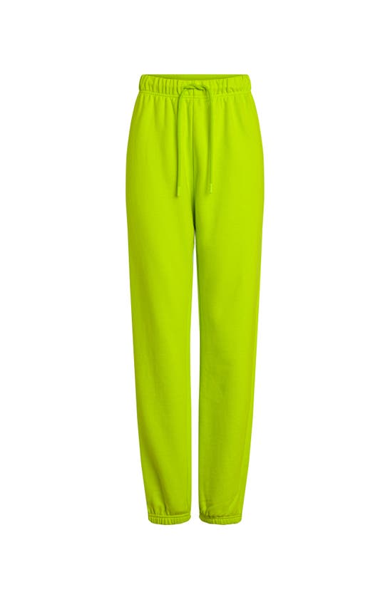 Shop Electric Yoga French Terry Joggers In Lime Punch