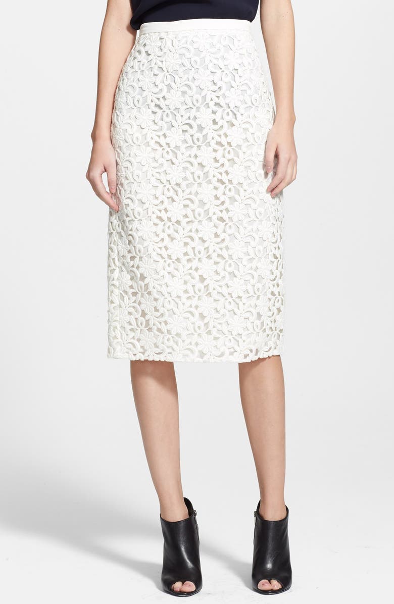 Burberry London Guipure Lace Long Pencil Skirt | Nordstrom
