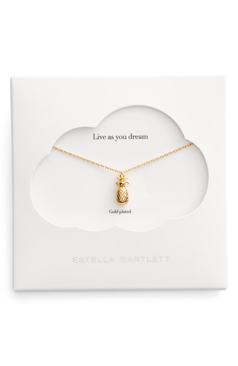 Estella Bartlett Treasure Me Pineapple Pendant Necklace | Nordstrom