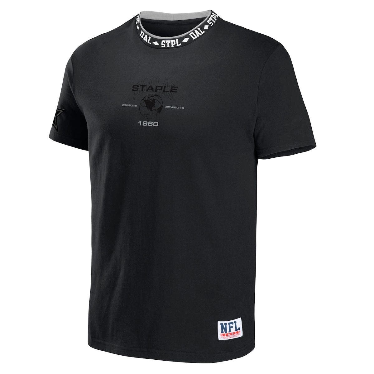 STAPLE Men's NFL x Staple Black Dallas Cowboys Globe TShirt Nordstrom