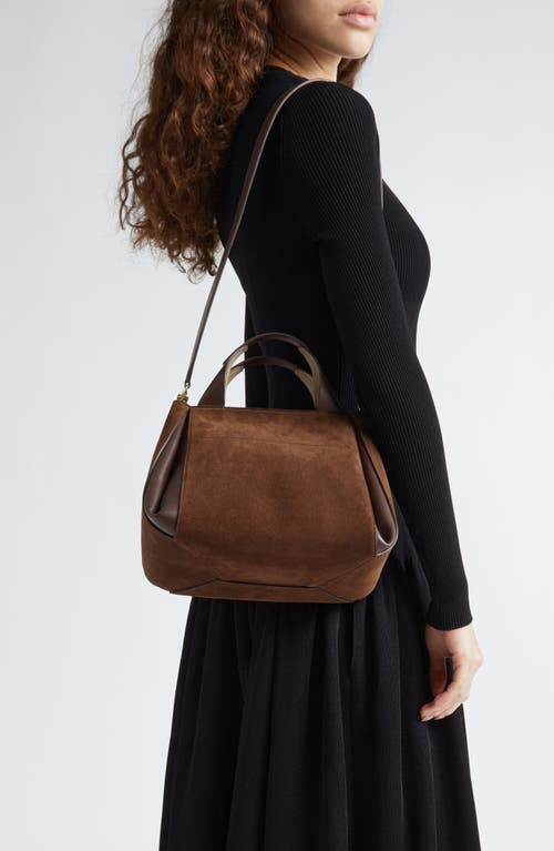 Shop Ree Projects Medium Avy Suede Bucket Bag In Mocha