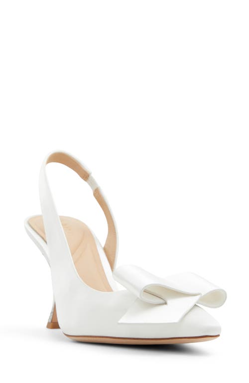 Ari Bow Slingback Sandal in White