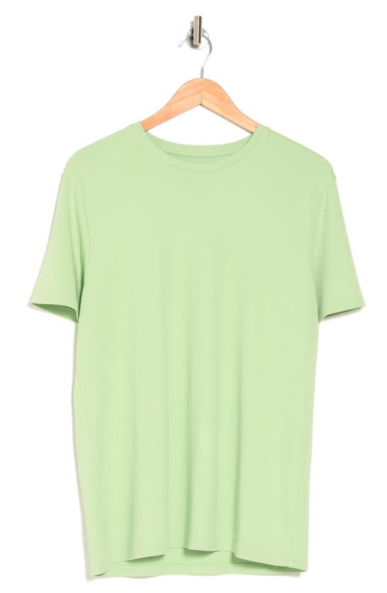 14th & Union Short Sleeve Interlock T-shirt In Green Quiet