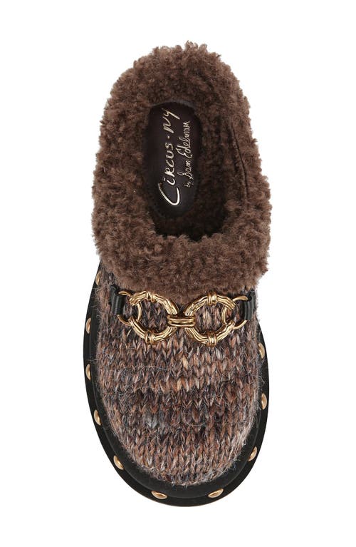 Shop Circus Ny By Sam Edelman Annie Faux Shearling Lined Clog In Dark Chocolate