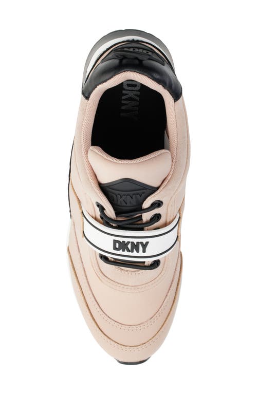 Shop Dkny Aislin Sneaker In Gold Sand/black