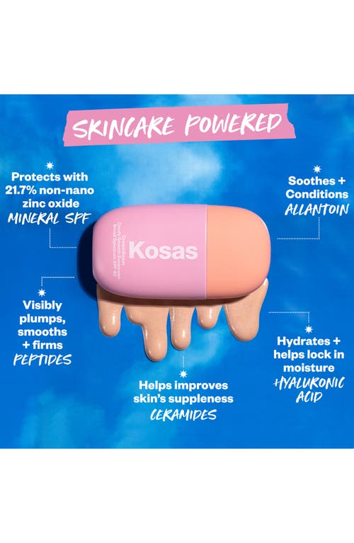 Kosas Dreambeam Silicone-free Mineral Sunscreen Spf 40 With Ceramides And Peptides 1.3 oz / 40 ml In Regular