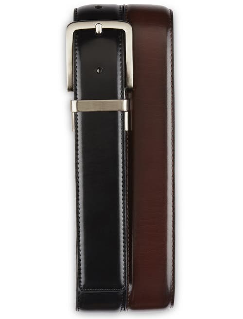 Harbor Bay 35mm Reversible Stretch Belt In Black Brown