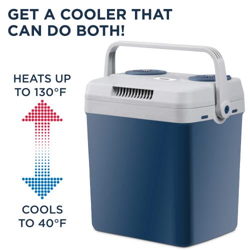 Shop Ivation 25l Electric Cooler/warmer In Blue