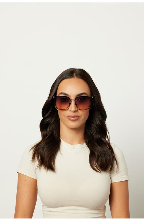 Shop Diff Bella V 63mm Gradient Oversize Square Sunglasses In Black/twilight Gradient