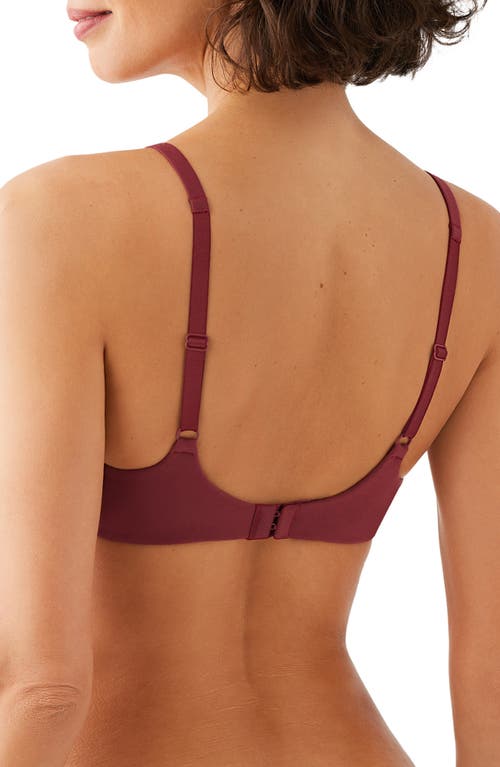 Shop Wacoal How Perfect Wire Free T-shirt Bra In Cordovan