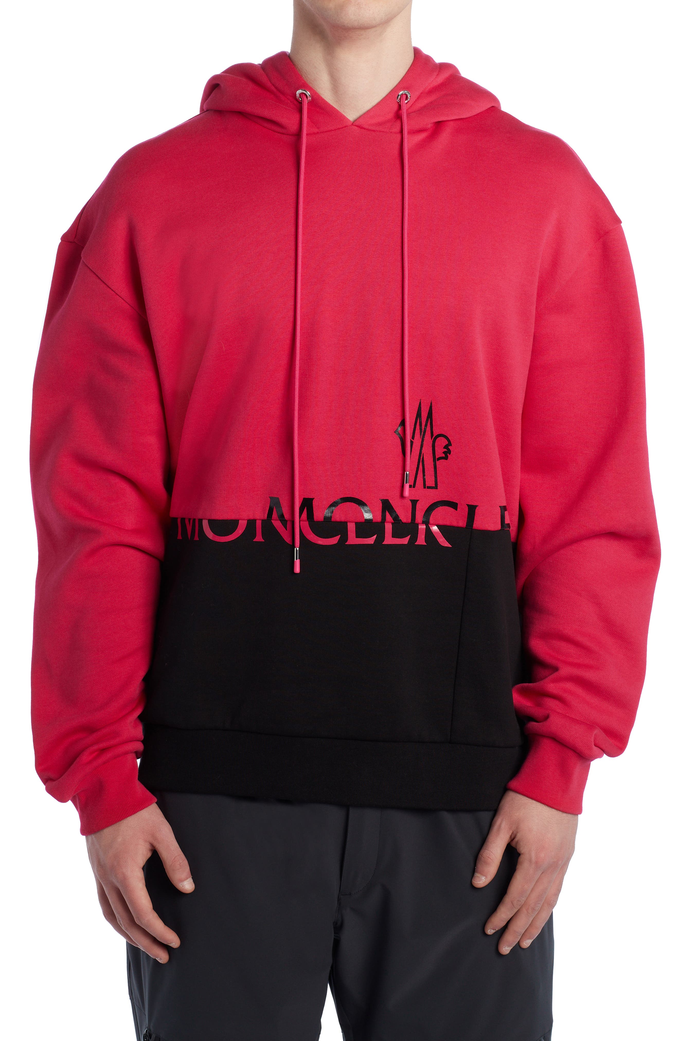 moncler red sweatshirt