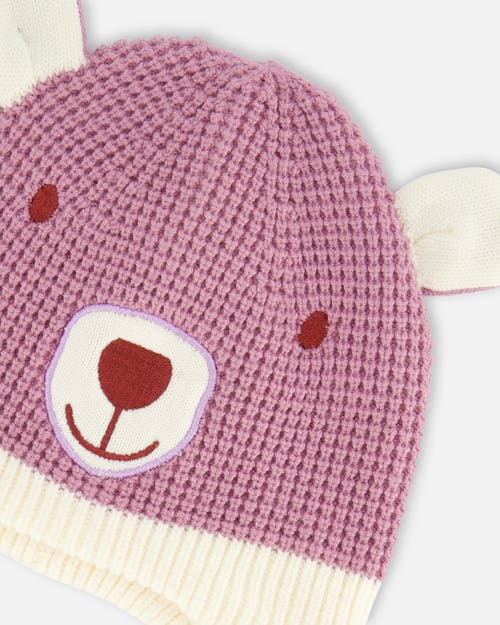 Deux Par Deux Baby Girl's Peruvian Knit Hat Dusty Purple In Orchid Haze