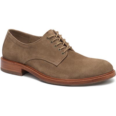Trask Landry Plain Toe Derby- Beige