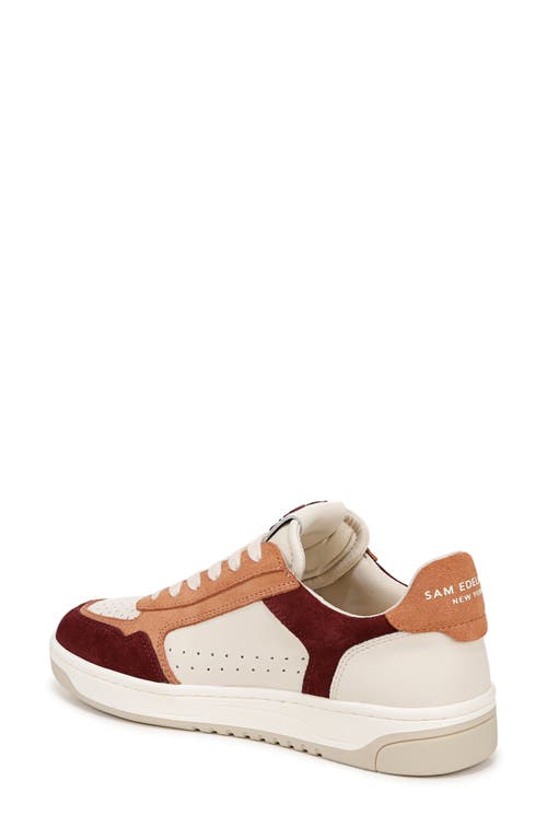 Shop Sam Edelman Harper Sneaker In Tuscan Clay/french Burgundy