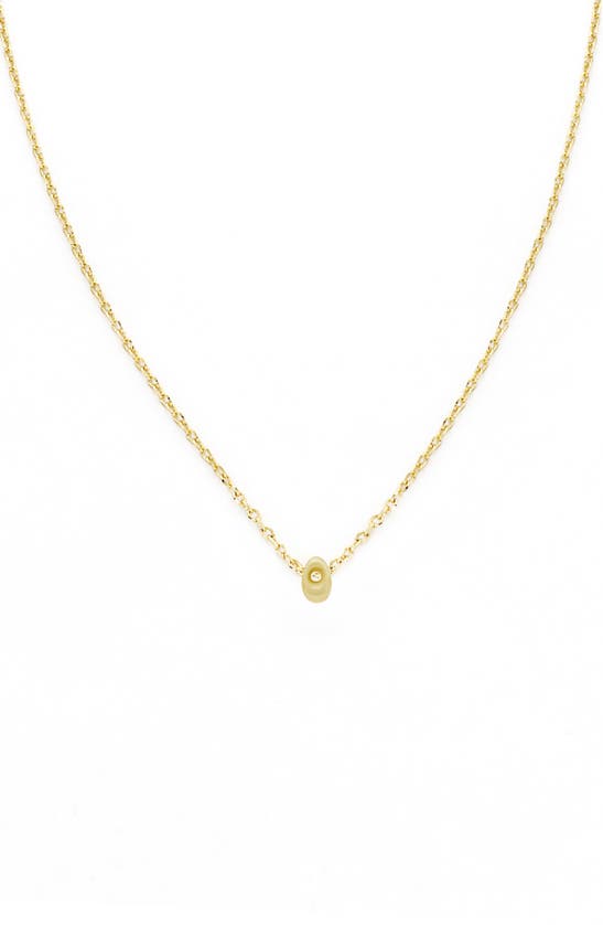 Panacea Bubble Initial Necklace In Gold-o