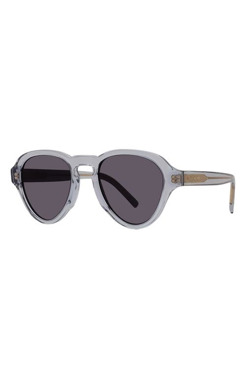 Shop Givenchy Gv Day 51mm Pilot Sunglasses In Grey/other/smoke