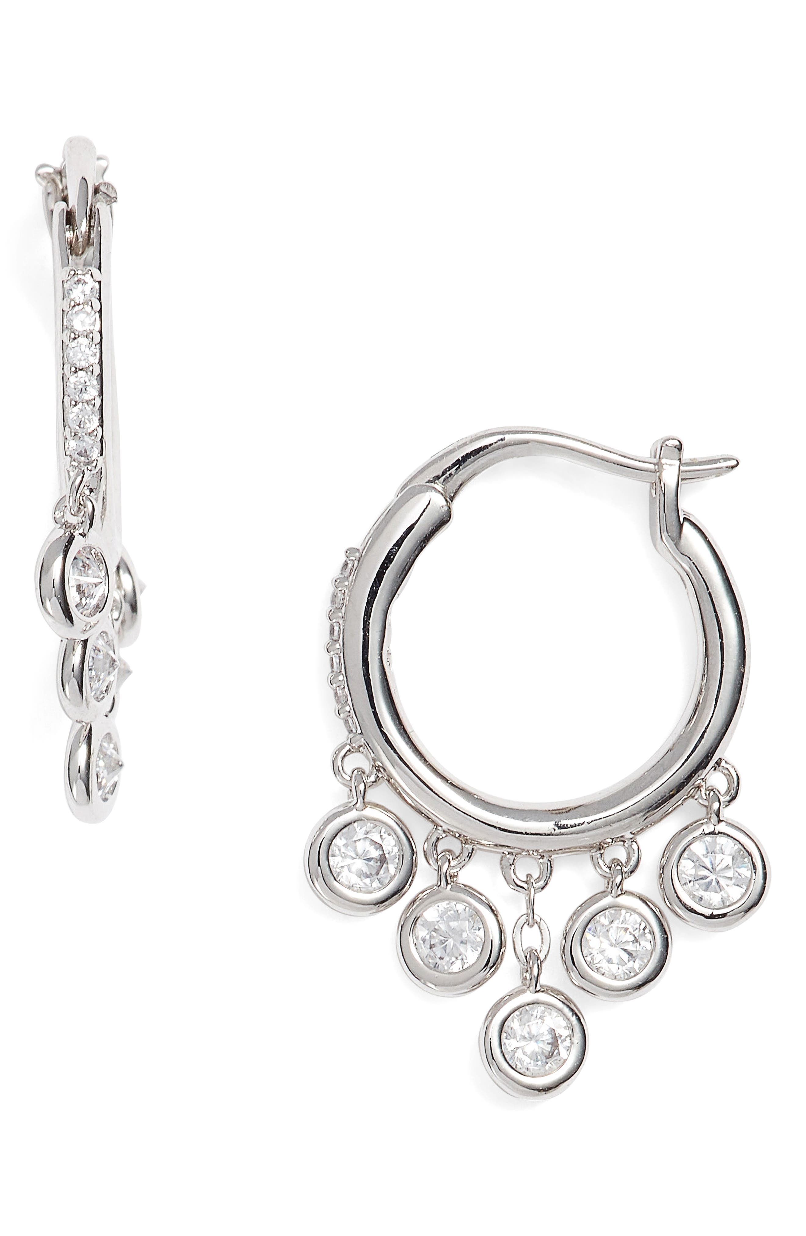 Nadri Cubic Zirconia Hoop Earrings Nordstrom