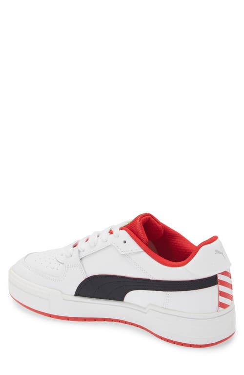 Puma X Ferrari Ca Pro Sneaker In  White- Black