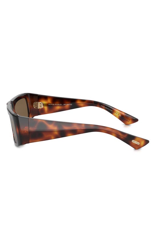 Oliver Peoples X Khaite 1979c 56mm Rectangular Sunglasses In Brown